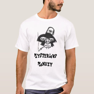 神秘的な猿(喫煙) Tシャツ