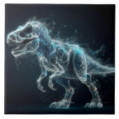 神秘的な環境の中のエーテル系恐竜 タイル (正面)