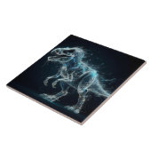 神秘的な環境の中のエーテル系恐竜 タイル (側面)