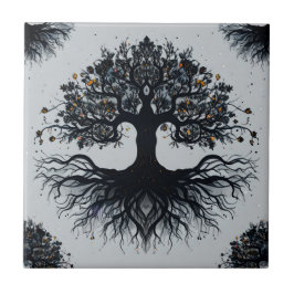 神秘的な生きたタイルの木 タイル