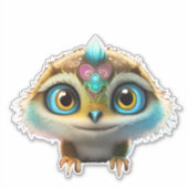 神秘的な生き物のデザイン.1シール シール (正面)