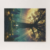 神秘的な生き物の聖なるエネルギーへの歩く ジグソーパズル (横)