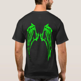 神秘的な生き物1羽 – ライトグリーン輪郭 Tシャツ