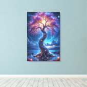 神秘的な生命の木と天庭 キャンバスプリント (インサイチュ (ウッドフロア))