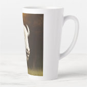 神秘的な白いバッファロー カフェラテマグ (右)