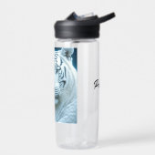 神秘的な白い虎と女パーソナライズされた ウォーターボトル (左面)