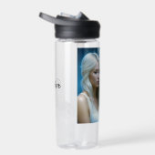 神秘的な白い虎と女パーソナライズされた ウォーターボトル (右面)