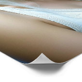 神秘的な白い虎と女 ポスター (角)