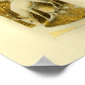 神秘的な白い鹿の森の中1877プリント ポスター (角)