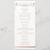 神秘的な白金ゴールド太陽スタームーン天文学宇宙 プログラム (裏面)