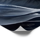 神秘的な白黒の子猫 |かわいい猫 ポスター (角)