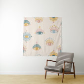 神秘的な目のシームレスなパターン，神秘的な背景，m タペストリー (インサイチュ)