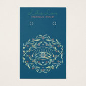 神秘的な目のバラつる植物イヤリングネックレスジュエリー (正面)