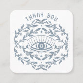 神秘的な目のバラつる植物魔法のボホの順序感謝してい スクエア名刺 (正面)