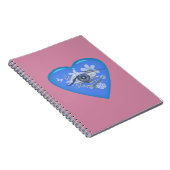 神秘的な目のフローラハート ノートブック (右側)