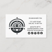 神秘的な目のムーンレインボーマジカルボホアイコン 割引カード (裏面)