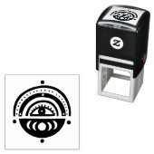 神秘的な目の魔法エレガントの幾何学的ボホ セルフインキングスタンプ (インサイチュ)