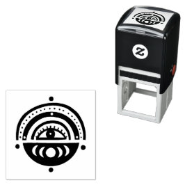 神秘的な目の魔法エレガントの幾何学的ボホ セルフインキングスタンプ