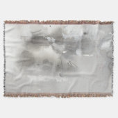 神秘的な目的-灰色 スローブランケット (正面)