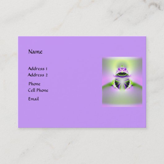 神秘的な目 名刺 (正面)