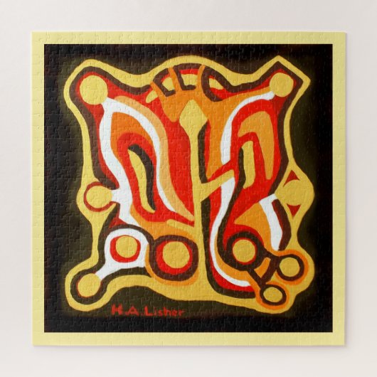 神秘的な盾 ジグソーパズル (縦)