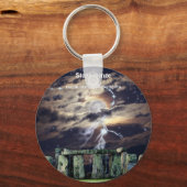 神秘的な石ヘンジ英国キーチェーン キーホルダー (正面)