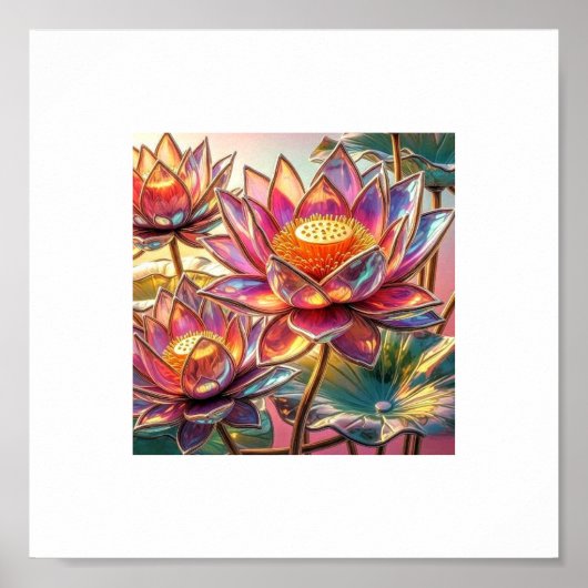 "神秘的な砂漠ミラージュ – シュレアル・ラクダ・キャラバン" ポスター (正面)