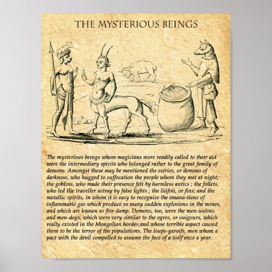 神秘的な神秘的な存在 ポスター (正面)