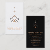*~*神秘的な神聖な幾何学アルケミーシャーマンロータス 名刺 (正面/裏面)