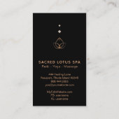 *~*神秘的な神聖な幾何学アルケミーシャーマンロータス 名刺 (裏面)