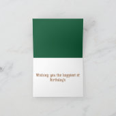 神秘的な秋の木の誕生日折りたたみグリーティングカード カード (内部)