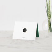 神秘的な秋の木の誕生日折りたたみグリーティングカード カード (裏面)