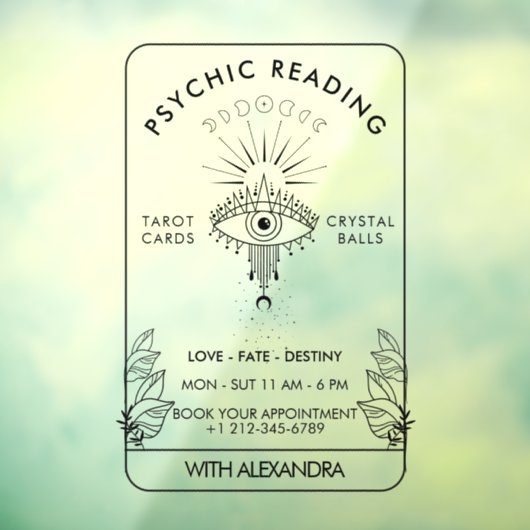 神秘的な第三眼月相ホログラフィック ウィンドウサイン (シート3)