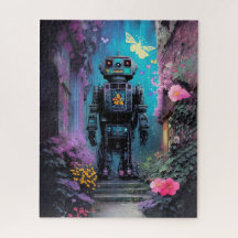 神秘的な紫の夜の大きなフローラ