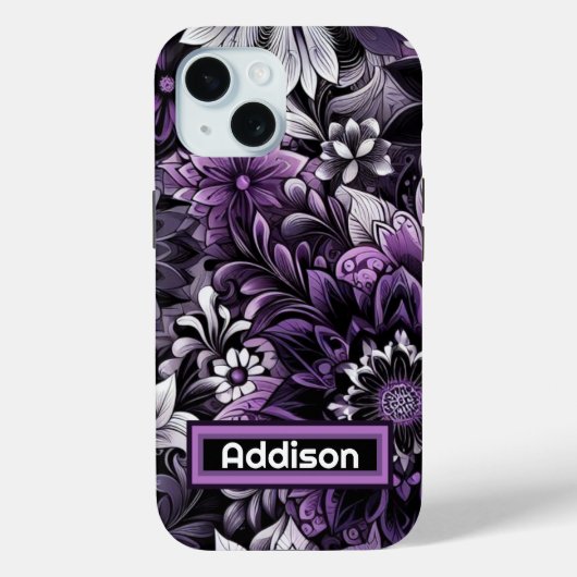 神秘的な紫の開花 Case-Mate iPhoneケース (裏面)