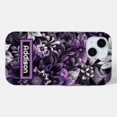 神秘的な紫の開花 Case-Mate iPhoneケース (裏面 (横))