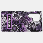 神秘的な紫の開花 SAMSUNG GALAXYケース (裏面横)