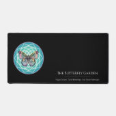 神秘的な紫色の蝶マンダラタロット読ズ デスクマット (正面)