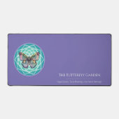 神秘的な紫色の蝶マンダラタロット読ズ デスクマット (正面)