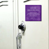 神秘的な紫色の霧の魔女の感謝の呪文マグネット マグネット