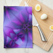 神秘的な紫 キッチンタオル (四つ折り)