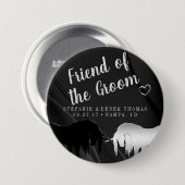 神秘的な結婚一角獣（新郎の友人） 缶バッジ (正面&裏面)