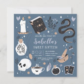 神秘的な結晶占い師Sweet sixteen 招待状 (正面)