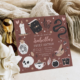 神秘的な結晶占い師Sweet sixteen 招待状