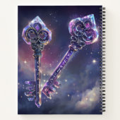 神秘的な結晶鍵 ノートブック (裏面)