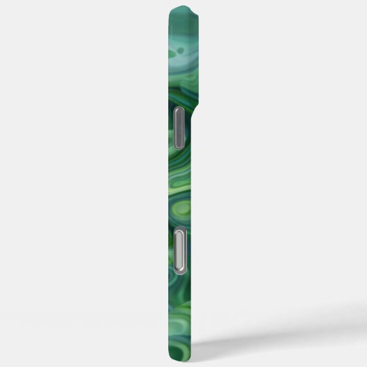 神秘的な緑の抽象芸術渦巻き Case-Mate iPhoneケース (裏面 / 右)