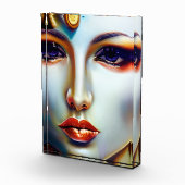 神秘的な美しいゴールデンクイーン フォトブロック (右)