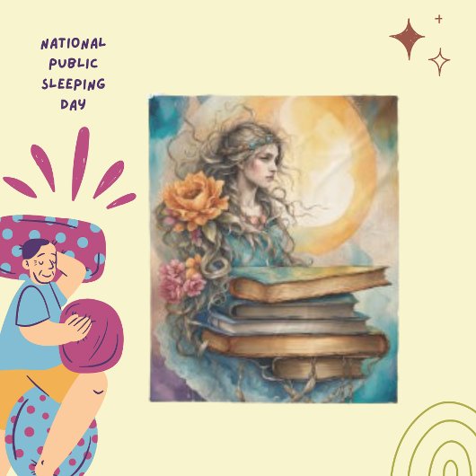 神秘的な美しい女素晴らし本 フリースブランケット