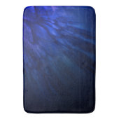 神秘的な翼と深いブルーの羽 バスマット (正面縦)