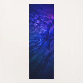 神秘的な翼と深いブルーの羽 ヨガマット